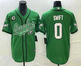 Men's Philadelphia Eagles #0 DAndre Swift Green C Patch Cool Base Stitched Baseball Jersey,We sell and wholesale Men's Philadelphia Eagles #0 DAndre Swift Green C Patch Cool Base Stitched Baseball Jersey on line form chian!